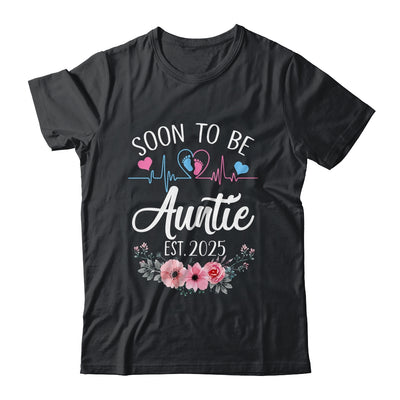 Soon To Be Auntie 2025 First Time Pregnancy Announcement Shirt & Tank Top | teecentury