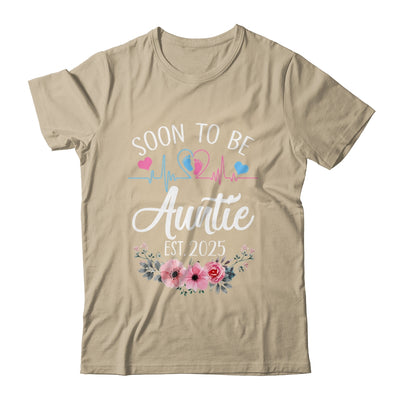 Soon To Be Auntie 2025 First Time Pregnancy Announcement Shirt & Tank Top | teecentury