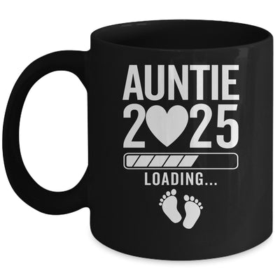 Soon To Be Auntie 2025 Pregnancy Announcement Loading Mug | teecentury