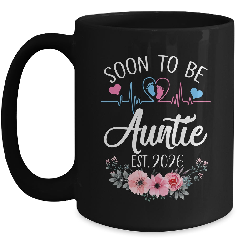 Soon To Be Auntie 2026 First Time Pregnancy Announcement Mug | teecentury