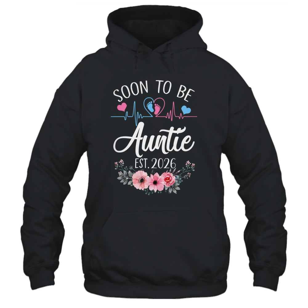 Soon To Be Auntie 2026 First Time Pregnancy Announcement Shirt & Tank Top | teecentury
