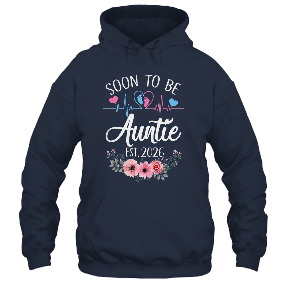 Soon To Be Auntie 2026 First Time Pregnancy Announcement Shirt & Tank Top | teecentury