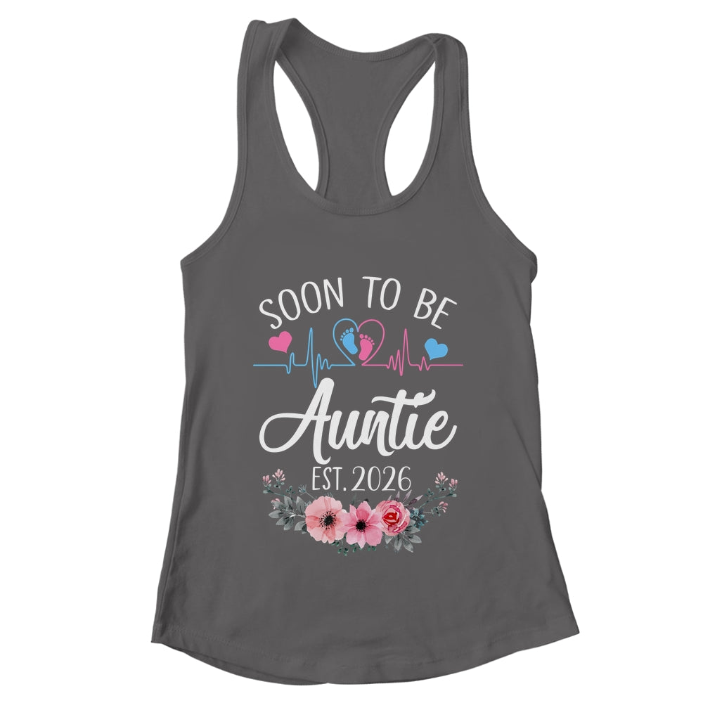 Soon To Be Auntie 2026 First Time Pregnancy Announcement Shirt & Tank Top | teecentury