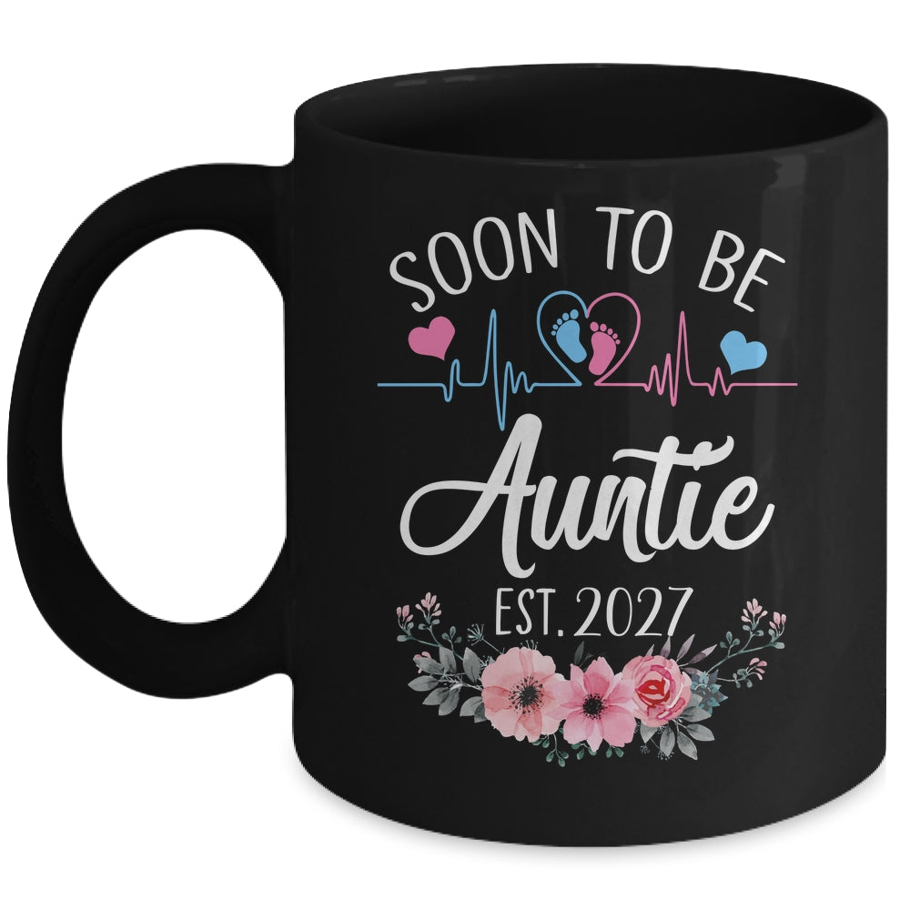 Soon To Be Auntie 2027 First Time Pregnancy Announcement Mug | teecentury