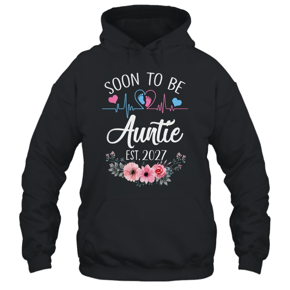 Soon To Be Auntie 2027 First Time Pregnancy Announcement Shirt & Tank Top | teecentury