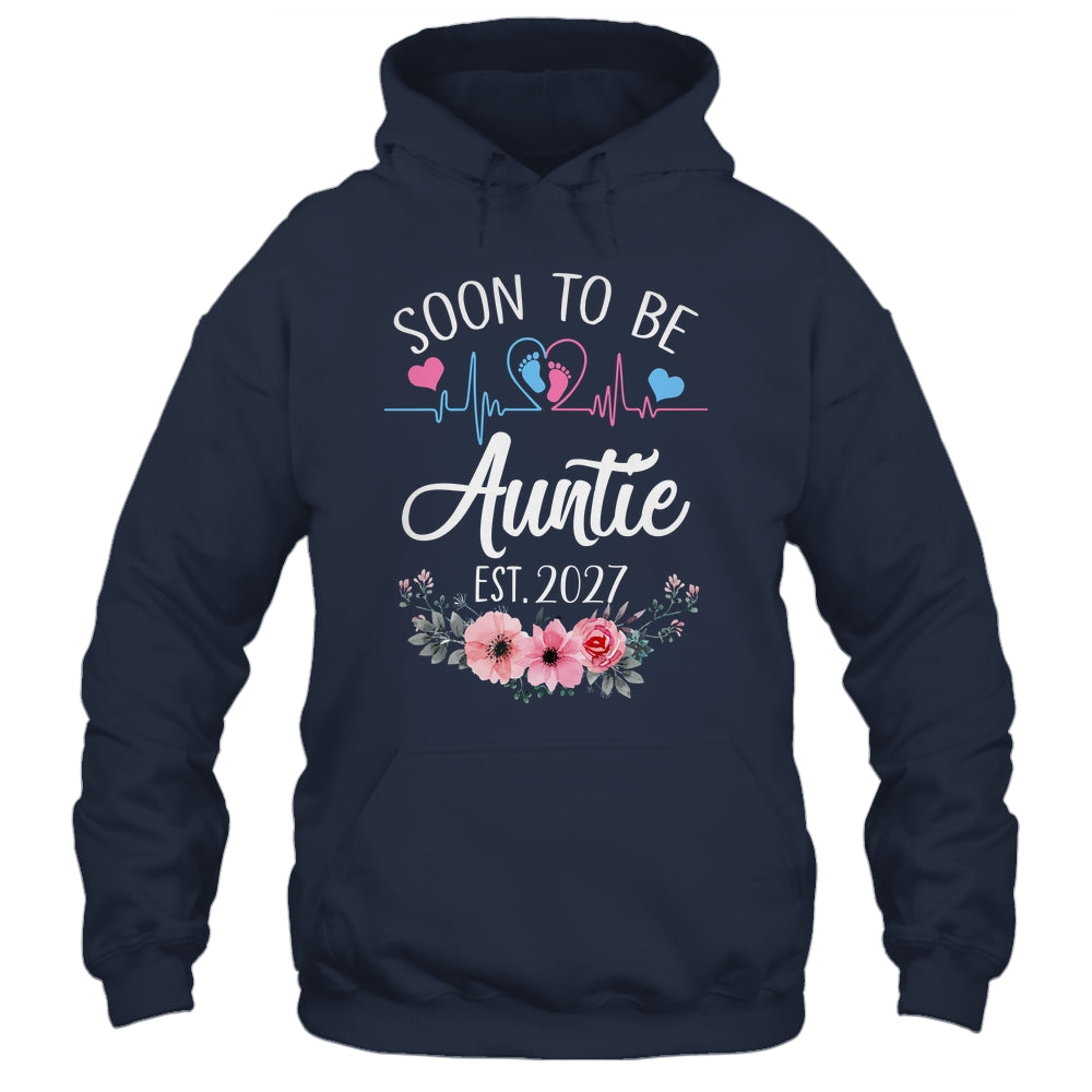 Soon To Be Auntie 2027 First Time Pregnancy Announcement Shirt & Tank Top | teecentury