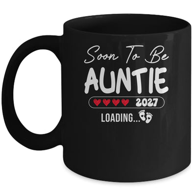 Soon To Be Auntie 2027 Loading Promoted To Auntie Est 2027 Mug | teecentury