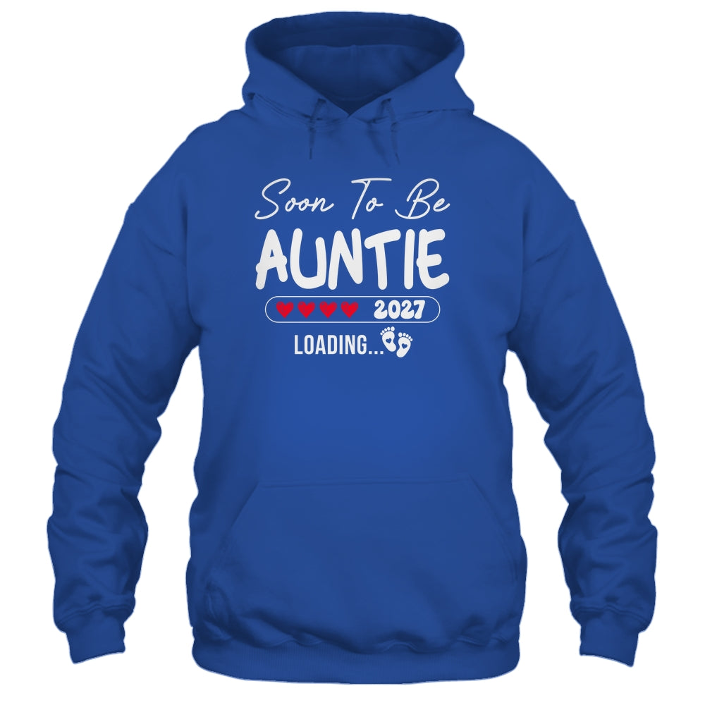 Soon To Be Auntie 2027 Loading Promoted To Auntie Est 2027 Shirt & Tank Top | teecentury