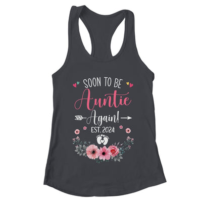 Soon To Be Auntie Again Est 2024 Mothers Day Shirt & Tank Top | teecentury