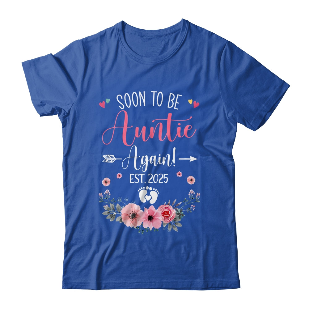 Soon To Be Auntie Again Est 2025 Mothers Day Shirt & Tank Top | teecentury