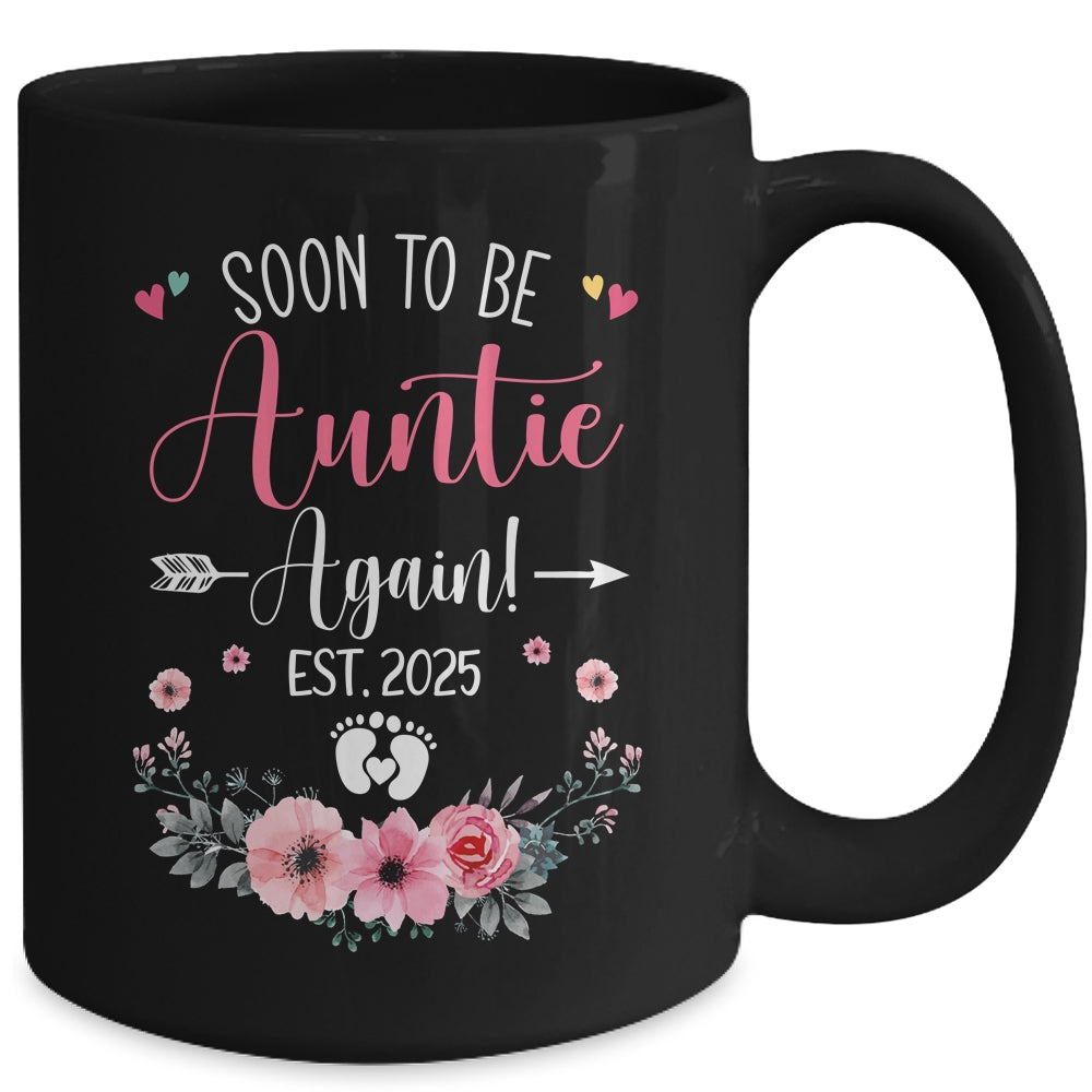Soon To Be Auntie Again Est 2025 Mothers Day Mug | teecentury