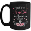 Soon To Be Auntie Again Est 2025 Mothers Day Mug | teecentury