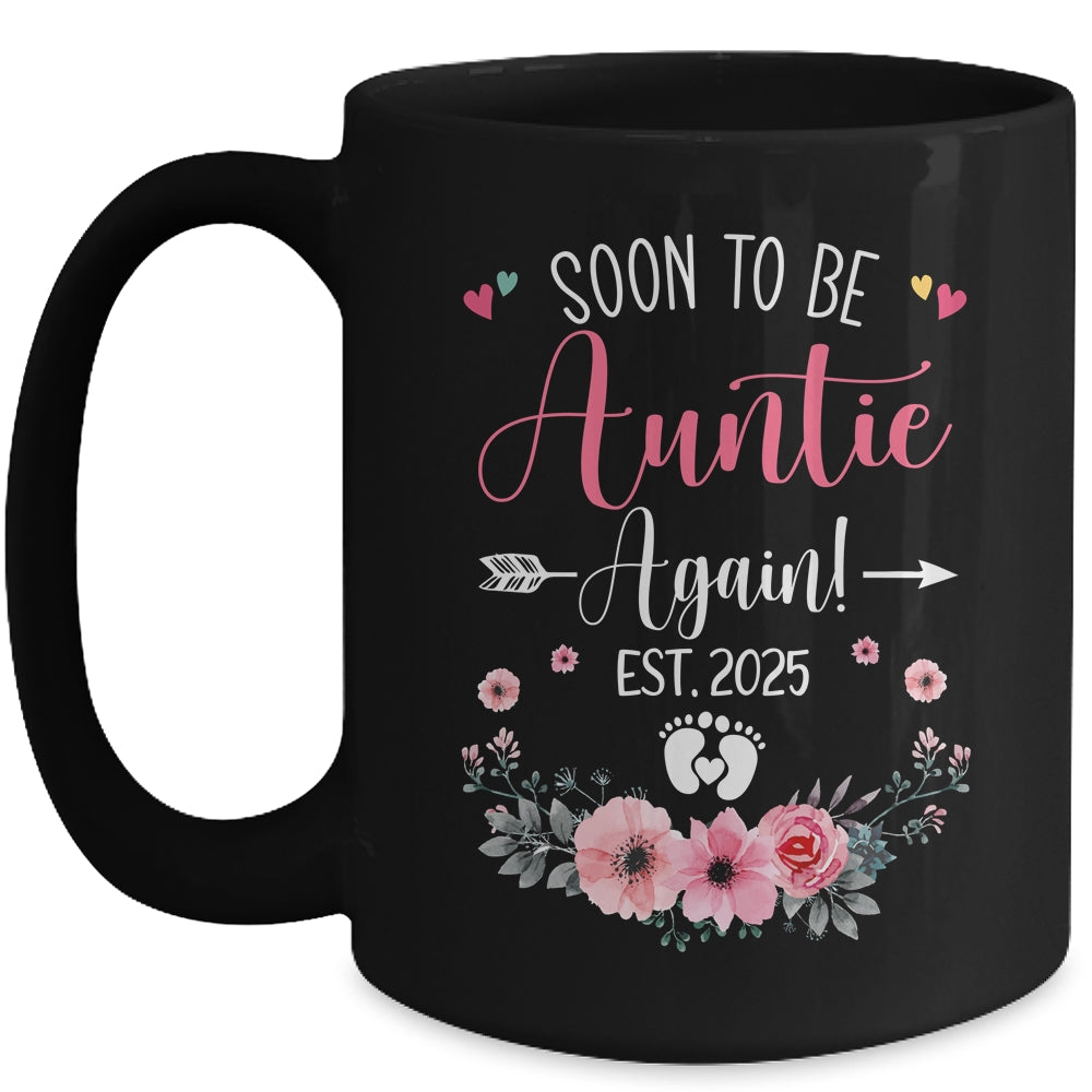Soon To Be Auntie Again Est 2025 Mothers Day Mug | teecentury