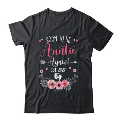 Soon To Be Auntie Again Est 2027 Mothers Day Shirt & Tank Top | teecentury