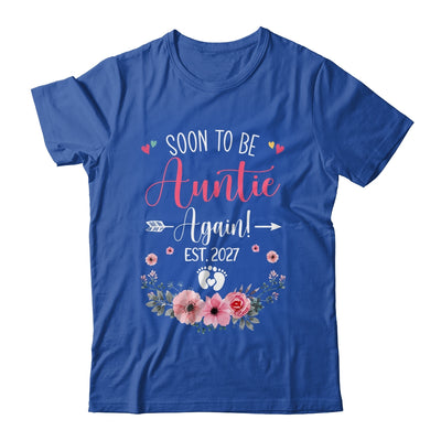 Soon To Be Auntie Again Est 2027 Mothers Day Shirt & Tank Top | teecentury
