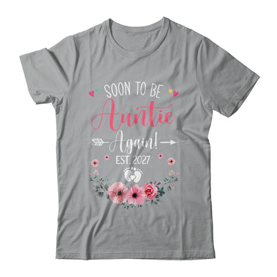 Soon To Be Auntie Again Est 2027 Mothers Day Shirt & Tank Top | teecentury