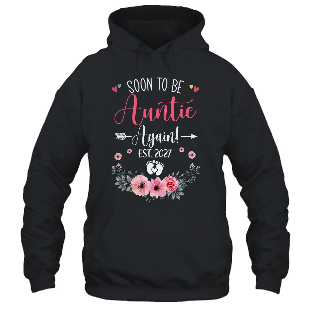 Soon To Be Auntie Again Est 2027 Mothers Day Shirt & Tank Top | teecentury