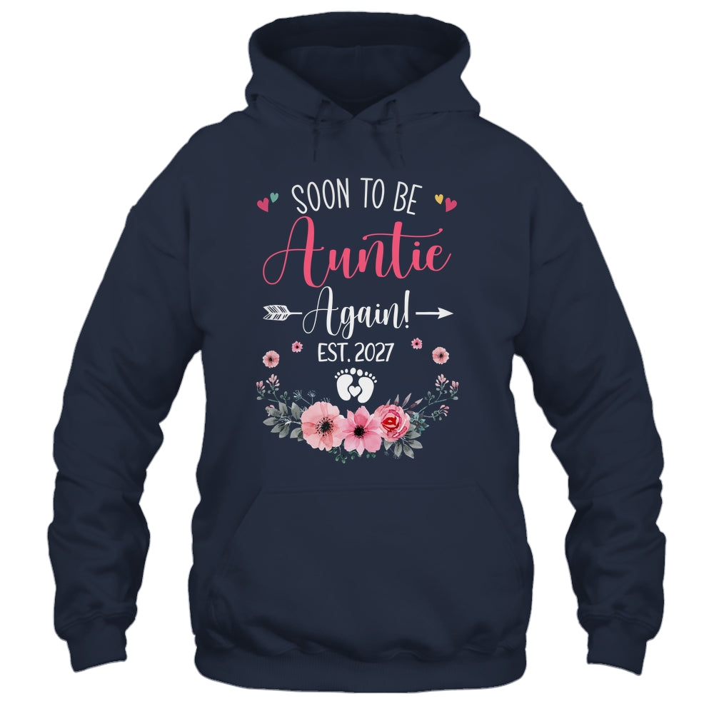 Soon To Be Auntie Again Est 2027 Mothers Day Shirt & Tank Top | teecentury