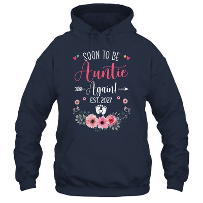 Soon To Be Auntie Again Est 2027 Mothers Day Shirt & Tank Top | teecentury