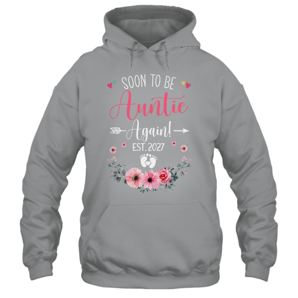 Soon To Be Auntie Again Est 2027 Mothers Day Shirt & Tank Top | teecentury