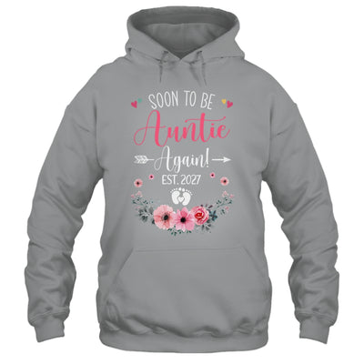 Soon To Be Auntie Again Est 2027 Mothers Day Shirt & Tank Top | teecentury