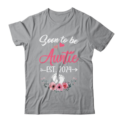 Soon To Be Auntie Est 2024 Mothers Day First Time Auntie Shirt & Tank Top | teecentury