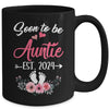 Soon To Be Auntie Est 2024 Mothers Day First Time Auntie Mug | teecentury