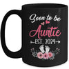 Soon To Be Auntie Est 2024 Mothers Day First Time Auntie Mug | teecentury