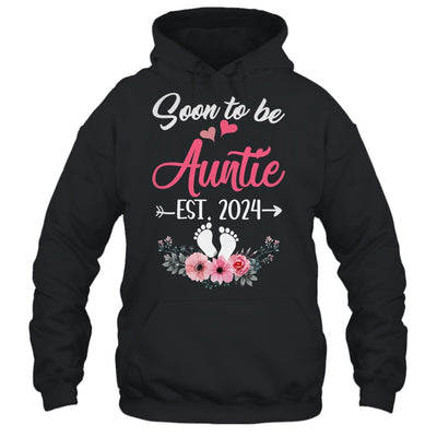 Soon To Be Auntie Est 2024 Mothers Day First Time Auntie Shirt & Tank Top | teecentury