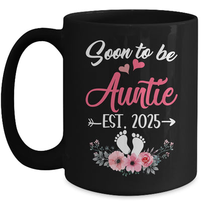 Soon To Be Auntie Est 2025 Mothers Day First Time Auntie Mug | teecentury