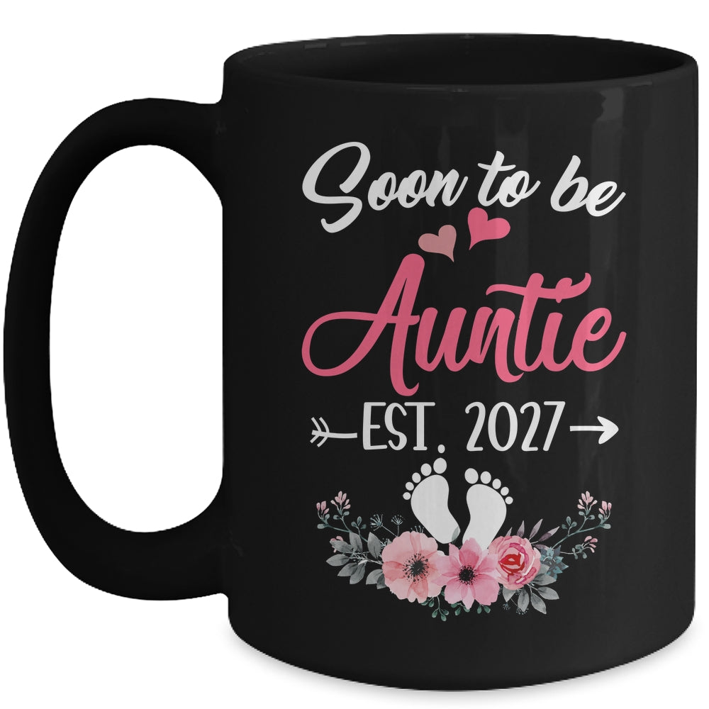 Soon To Be Auntie Est 2027 Mothers Day First Time Auntie Mug | teecentury