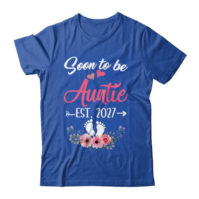 Soon To Be Auntie Est 2027 Mothers Day First Time Auntie Shirt & Tank Top | teecentury