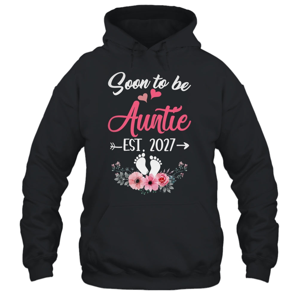 Soon To Be Auntie Est 2027 Mothers Day First Time Auntie Shirt & Tank Top | teecentury