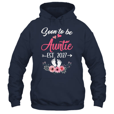 Soon To Be Auntie Est 2027 Mothers Day First Time Auntie Shirt & Tank Top | teecentury