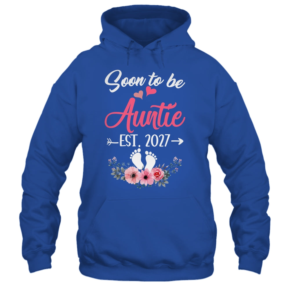 Soon To Be Auntie Est 2027 Mothers Day First Time Auntie Shirt & Tank Top | teecentury