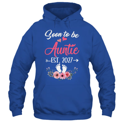 Soon To Be Auntie Est 2027 Mothers Day First Time Auntie Shirt & Tank Top | teecentury