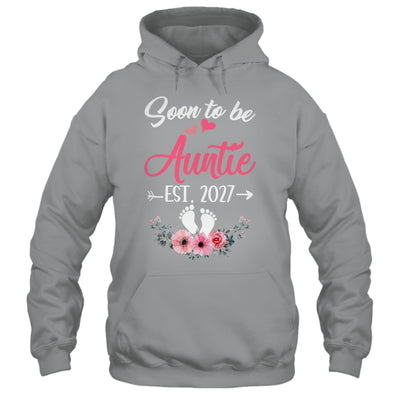 Soon To Be Auntie Est 2027 Mothers Day First Time Auntie Shirt & Tank Top | teecentury