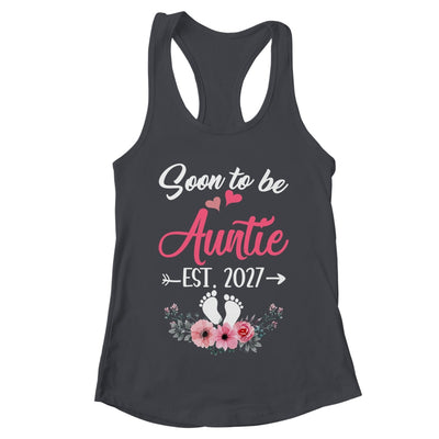 Soon To Be Auntie Est 2027 Mothers Day First Time Auntie Shirt & Tank Top | teecentury