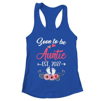 Soon To Be Auntie Est 2027 Mothers Day First Time Auntie Shirt & Tank Top | teecentury