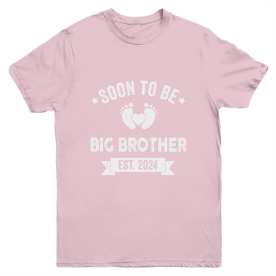 Soon To Be Big Brother 2024 New First Time Brother Youth Shirt | teecentury