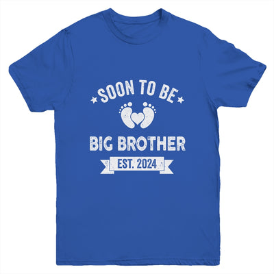 Soon To Be Big Brother 2024 New First Time Brother Youth Shirt | teecentury