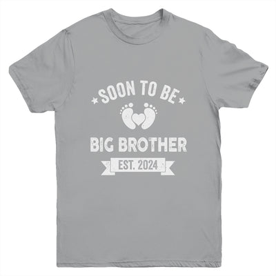 Soon To Be Big Brother 2024 New First Time Brother Youth Shirt | teecentury