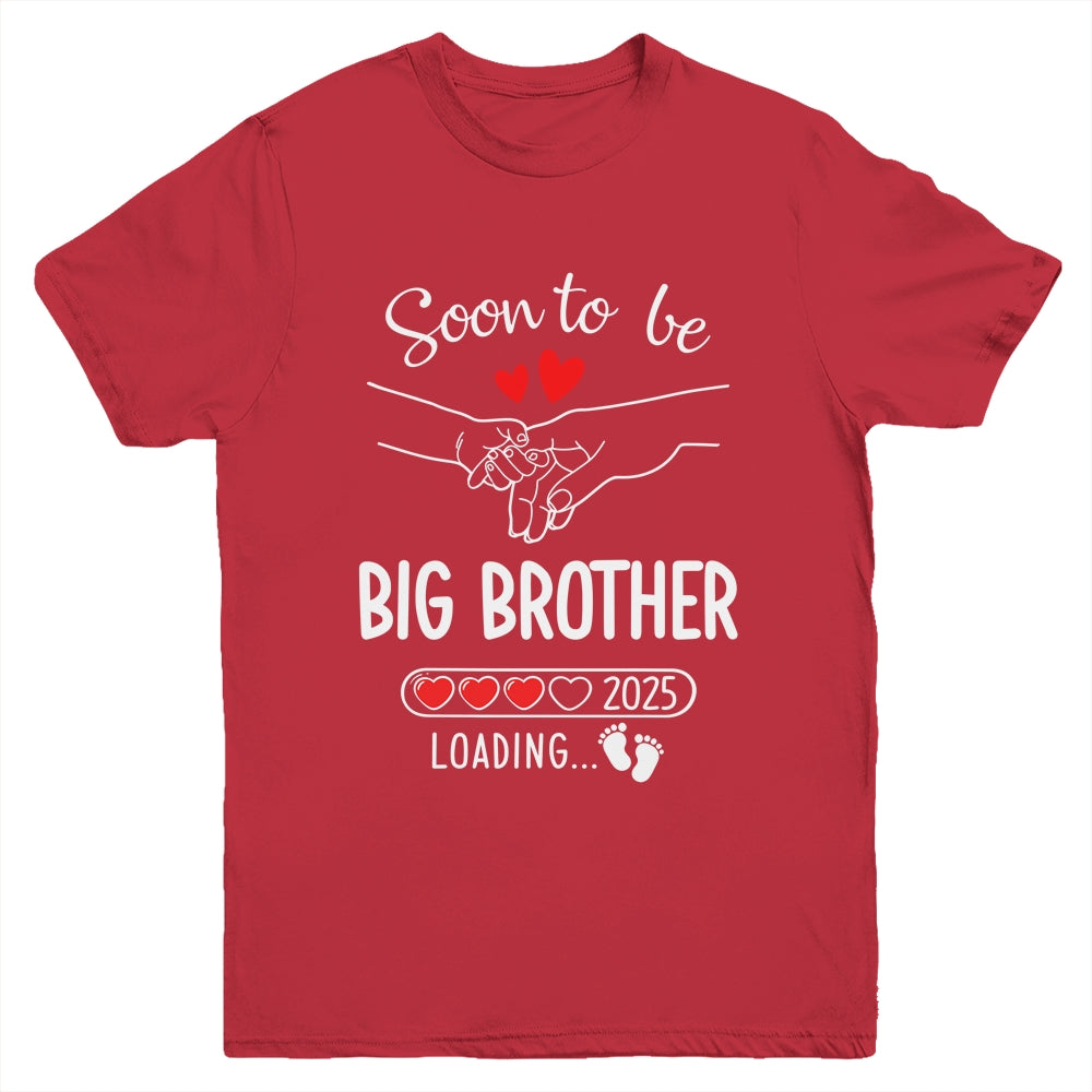 Soon To Be Big Brother 2025 Loading Pregnancy Announcement Brother Youth Shirt | teecentury
