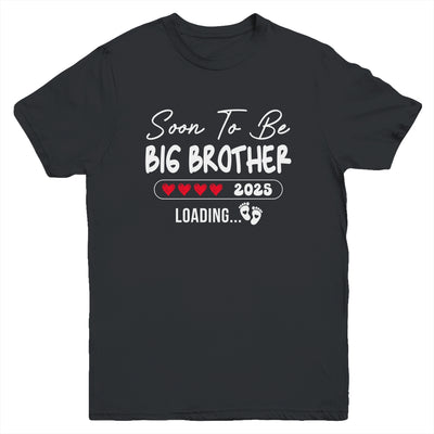 Soon To Be Big Brother 2025 Loading Promoted To Brother Est 2025 Youth Shirt | teecentury