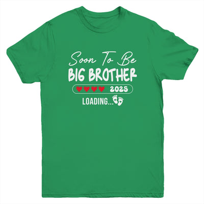 Soon To Be Big Brother 2025 Loading Promoted To Brother Est 2025 Youth Shirt | teecentury