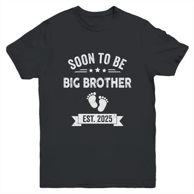 Soon To Be Big Brother 2025 New First Time Brother Youth Shirt | teecentury