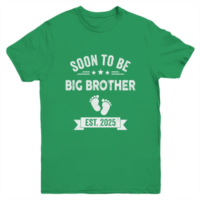 Soon To Be Big Brother 2025 New First Time Brother Youth Shirt | teecentury