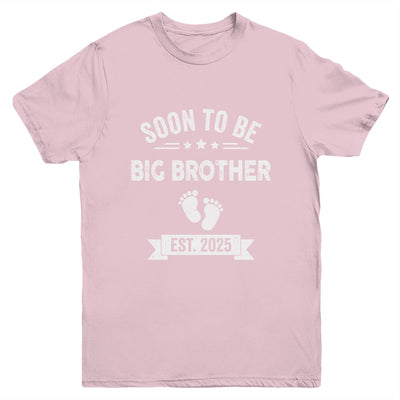 Soon To Be Big Brother 2025 New First Time Brother Youth Shirt | teecentury