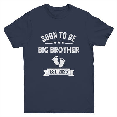 Soon To Be Big Brother 2025 New First Time Brother Youth Shirt | teecentury