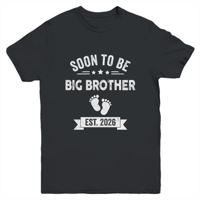 Soon To Be Big Brother 2026 New First Time Brother Youth Shirt | teecentury